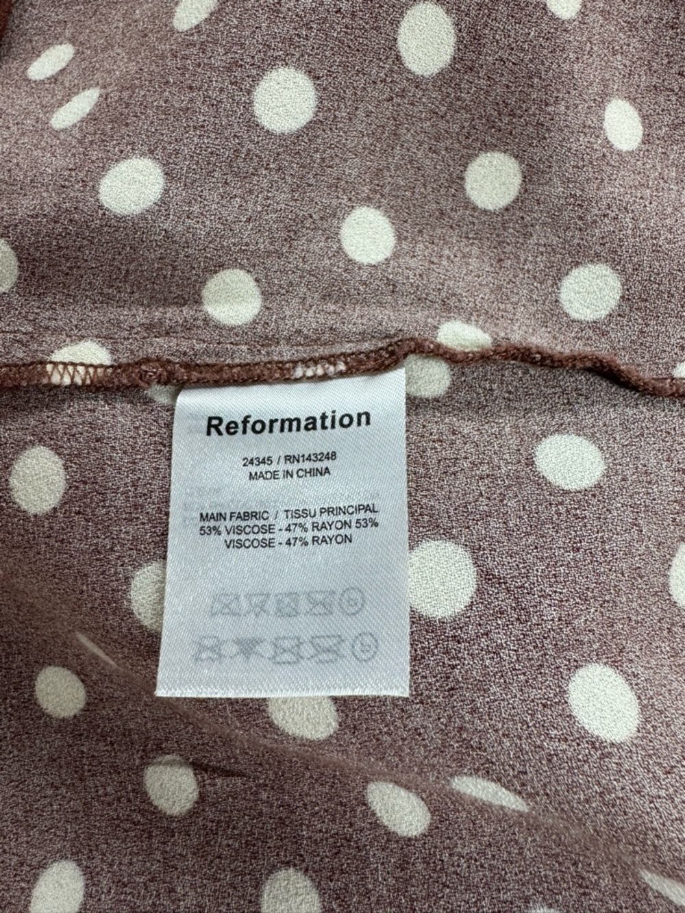 REFORMATION Au Lait Margot Polka Dot Woven Mini Skirt 12 - Picture 8 of 9